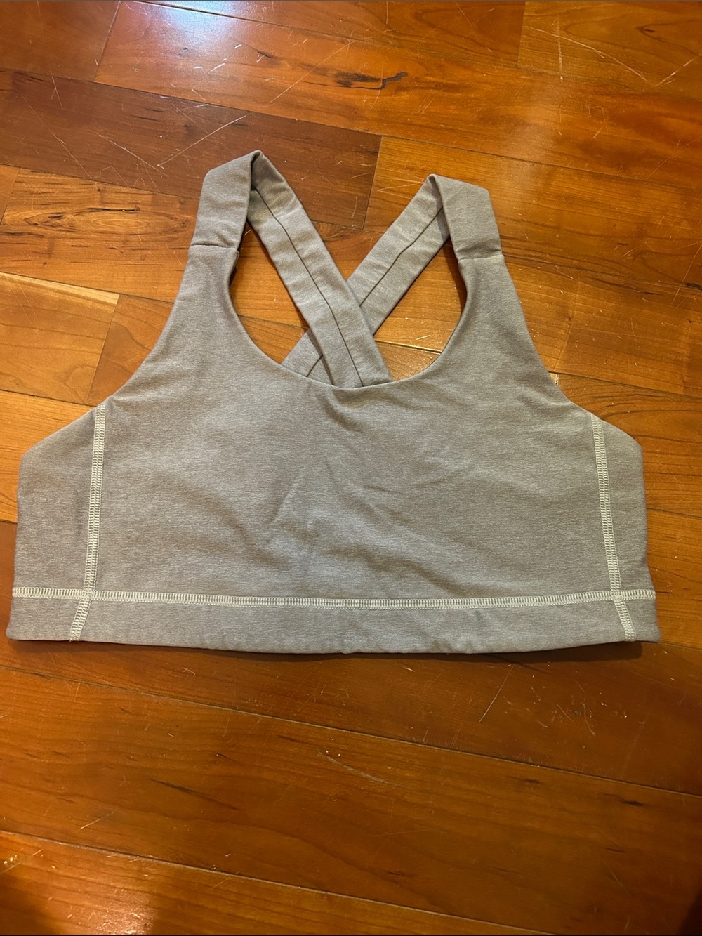 Women's Gray Cross-Back Sports Bra - Lululemon